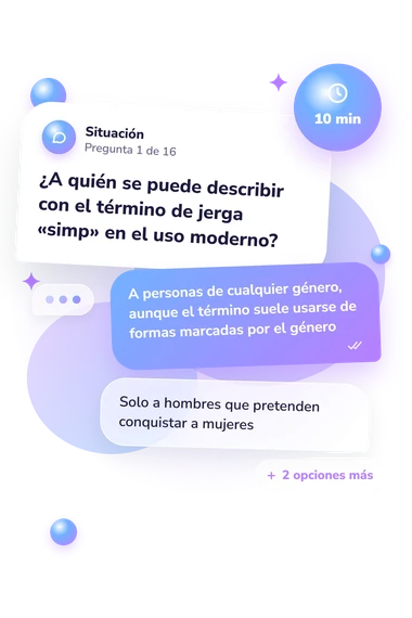Quiz sobre «simp»: situación y respuestas