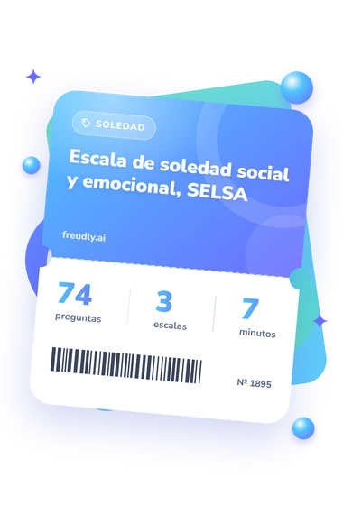 Test escala de soledad social: billete del test