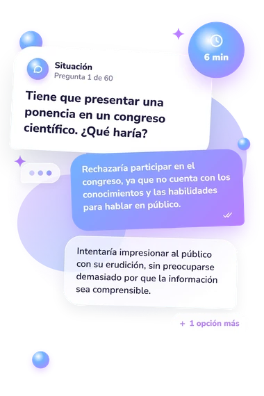 Test escala de diagnóstico: qué harías tú Test escala de diagnóstico: situación y respuestas