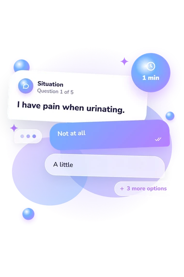Somatoform Dissociation Questionnaire-5 (SDQ-5): situation and reply bubbles