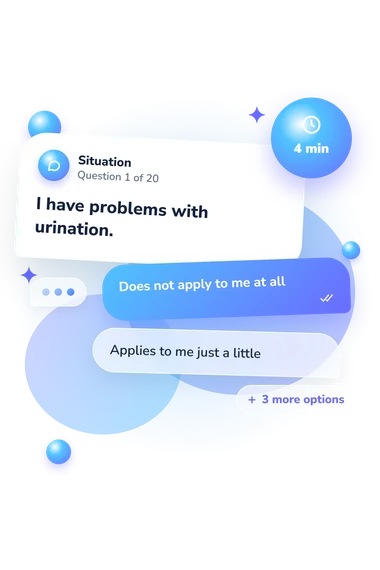 Somatoform Dissociation Questionnaire (SDQ): situation and reply bubbles