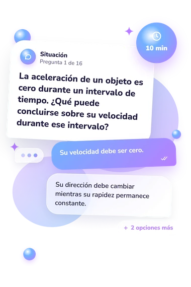 Test cuestionario sobre rapidez, velocidad: situación y respuestas