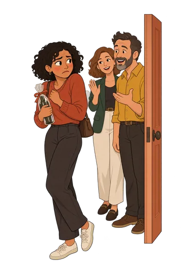 SPIN Social Phobia Test: party doorway hesitation