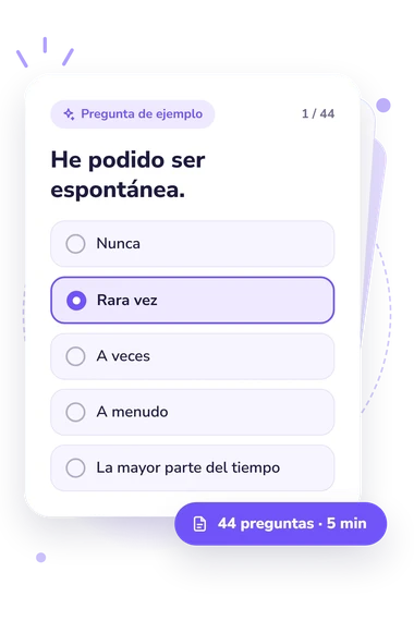 Test cuestionario Strathclyde, SI-22: tarjeta con pregunta