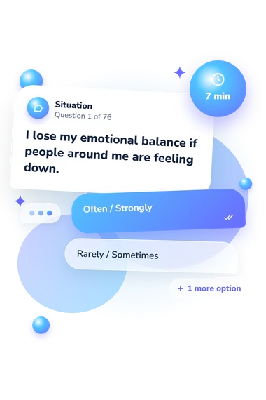 Stress Tolerance Scale Test: what would you do Stress Tolerance Scale Test: situation and reply bubbles