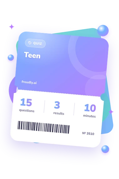 Teen Quiz: test ticket with numbers