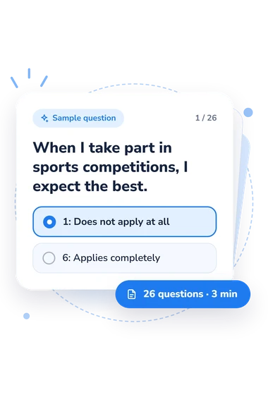 Optimism/Pessimism Test (QPOP): answers to choose from Optimism/Pessimism Test (QPOP): sample question card
