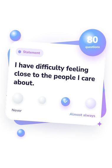 Developmental Trauma Assessment Test: from disagree to agree Developmental Trauma Assessment Test: agreement scale card