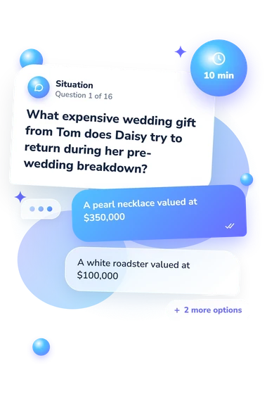 The Great Gatsby Chapter: situation and reply bubbles