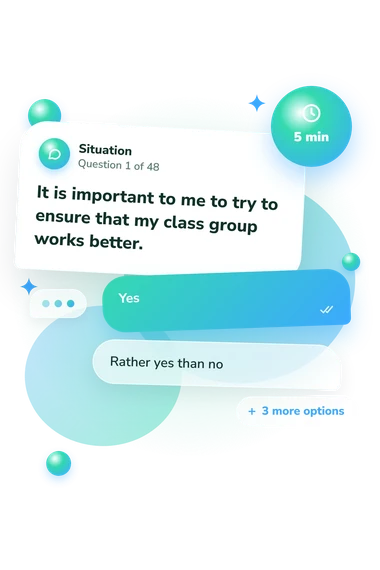 Level of Self-Governance Development: what would you do Level of Self-Governance Development: situation and reply bubbles