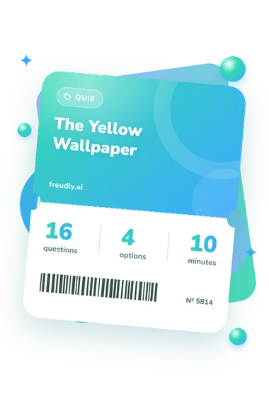 The Yellow Wallpaper Quiz: questions, options and minutes The Yellow Wallpaper Quiz: test ticket with numbers