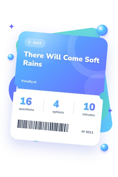 There Will Come Soft: test ticket with numbers