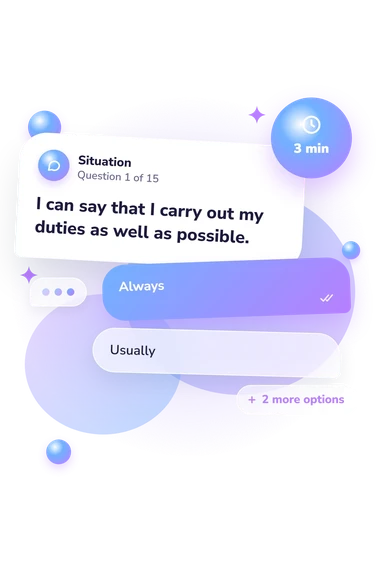 Threatened Authority Complex Test: situation and reply bubbles