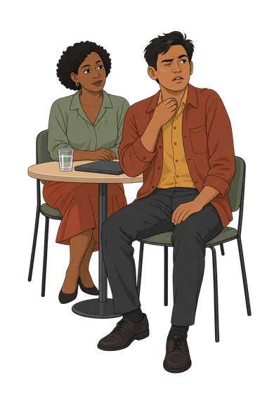 Tic Test for Adults: Do I Have Tics? Tic Test for Adults: blinking in a meeting