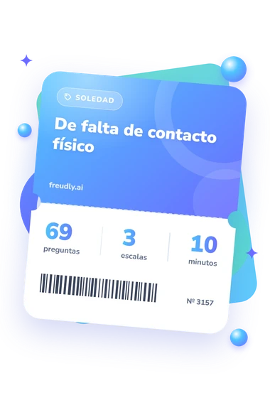 Test de falta: preguntas, escalas y minutos Test de falta de contacto: billete del test