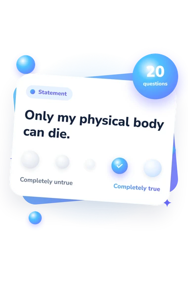 Transcendent Future Time Perspective Inventory: agreement scale card