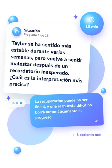 Test cuestionario sobre respuestas: situación y respuestas