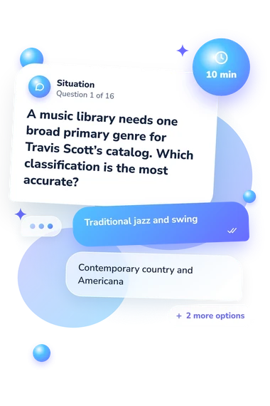 Travis Scott Quiz: situation and reply bubbles