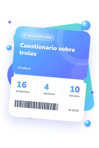 Test cuestionario sobre troles: billete del test