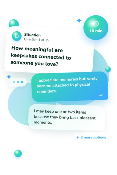 Tsundere Quiz: situation and reply bubbles