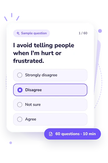 Type A B C: answers to choose from Type A B C D: sample question card