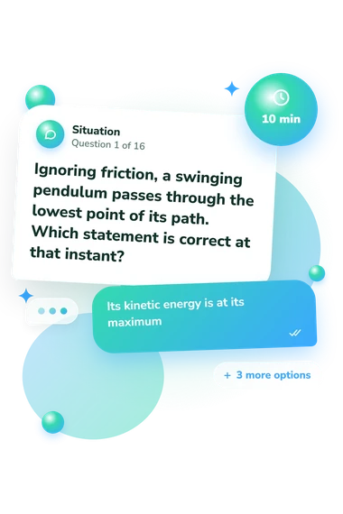 Types of Energy Quiz: what would you do Types of Energy Quiz: situation and reply bubbles