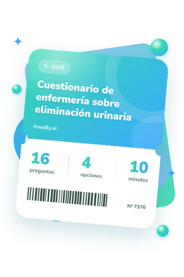 Test cuestionario de enfermería: billete del test