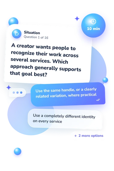 Username Quiz: what would you do Username Quiz: situation and reply bubbles