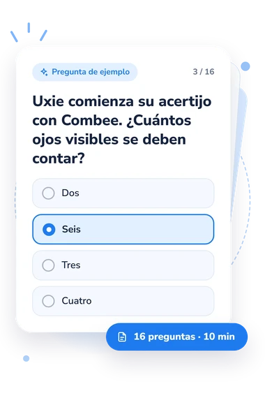 Quiz de Uxie en Arceus: pregunta y respuestas Quiz de Uxie en Arceus: tarjeta con pregunta