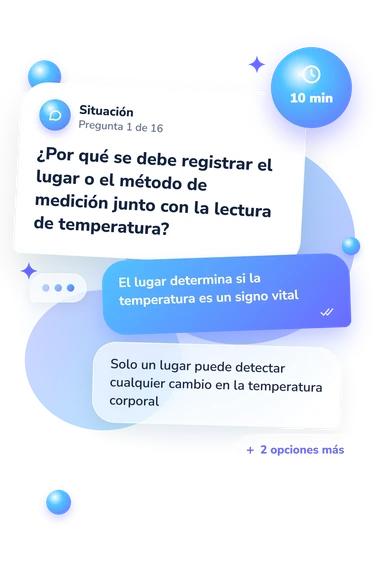 Test cuestionario sobre signos vitales: situación y respuestas