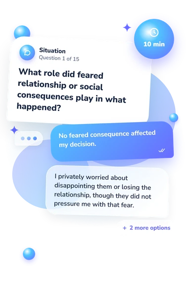 Was I Sexually Assaulted: what would you do Was I Sexually Assaulted: situation and reply bubbles