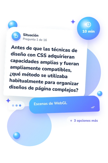 Test cuestionario de diseño web: situación y respuestas