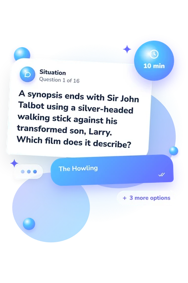 Werewolf or Vampire Quiz: what would you do Werewolf or Vampire Quiz: situation and reply bubbles