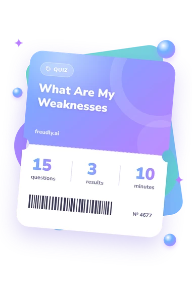 What Are My Weaknesses: questions, results and minutes What Are My Weaknesses: test ticket with numbers