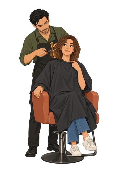 What Haircut Should I Get Quiz drawing What Haircut Should I Get Quiz illustration