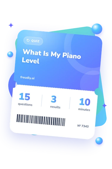 What Is My Piano: test ticket with numbers