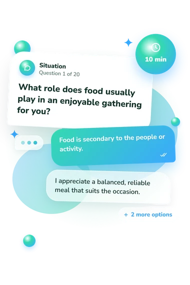 What Looney Tunes Character: situation and reply bubbles