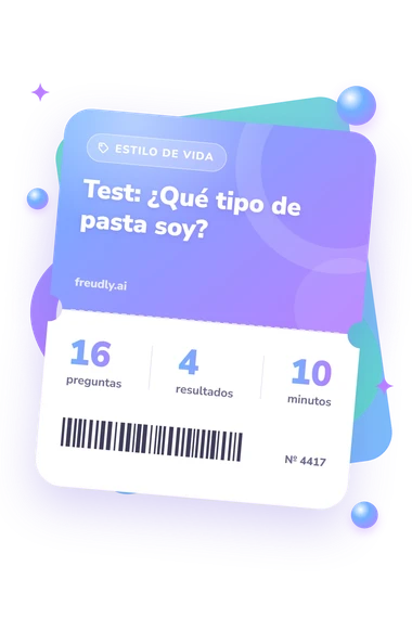 Test: ¿Qué tipo de pasta: billete del test