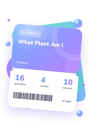What Plant Am I: test ticket with numbers