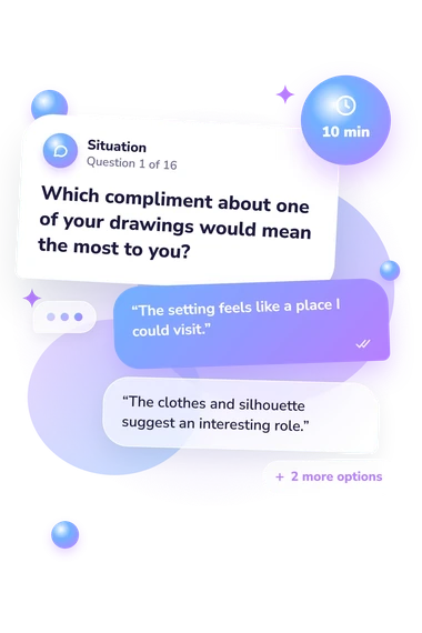 What Should I Draw: what would you do What Should I Draw: situation and reply bubbles