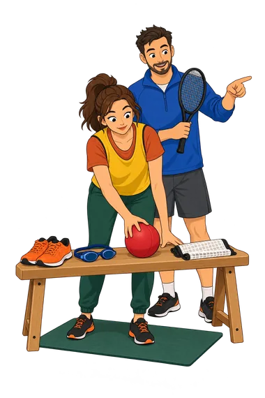 What Sport Should I Play drawing What Sport Should I Play illustration