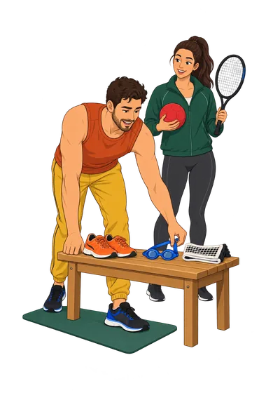 Qué deporte te conviene dibujo Qué deporte te conviene ilustración