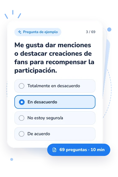 ¿Qué YouTuber soy? Test: tarjeta con pregunta