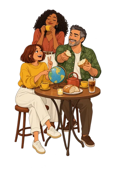 Test ¿De dónde soy? Amigos comparan costumbres