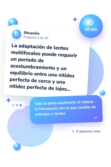 Test cuestionario: ¿Qué lentes: situación y respuestas