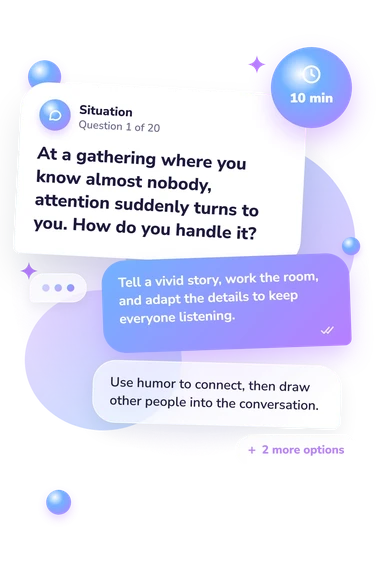 Which Shameless Character Are: situation and reply bubbles