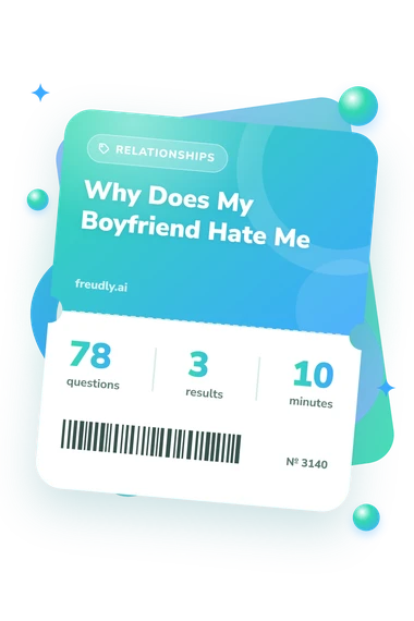 Why Does My Boyfriend: questions, results and minutes Why Does My Boyfriend: test ticket with numbers