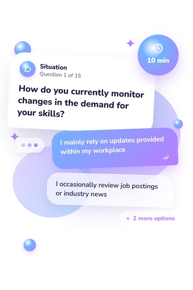 Will a Robot Take: situation and reply bubbles