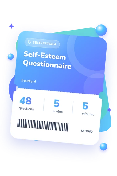 Self-Esteem Questionnaire Test: questions, scales and minutes Self-Esteem Questionnaire Test: test ticket with numbers
