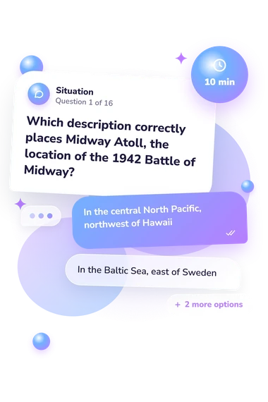 WW2 Map Quiz: what would you do WW2 Map Quiz: situation and reply bubbles